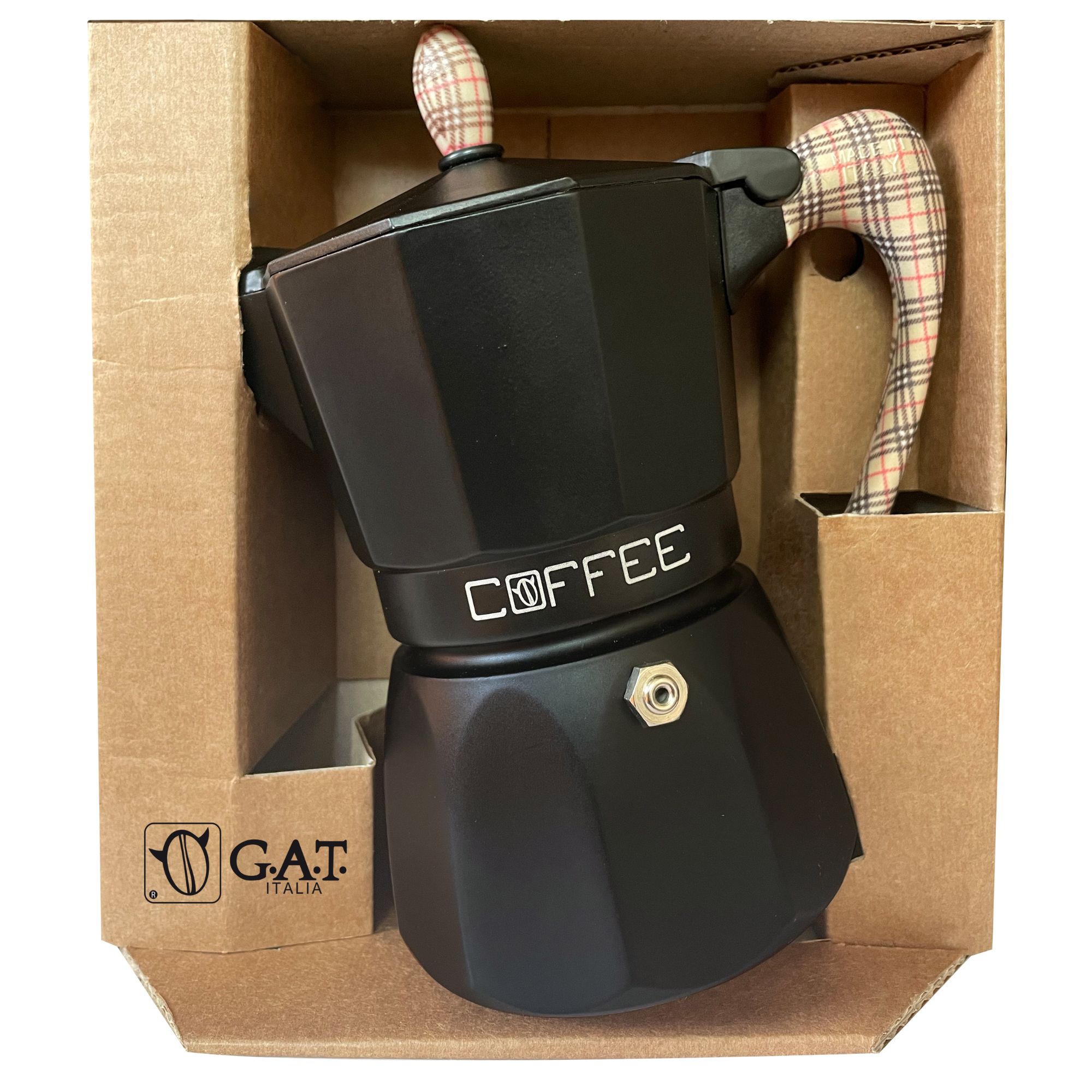 G.A.T Moka Pot Pied De Poule 6 cups_thumbnail_1