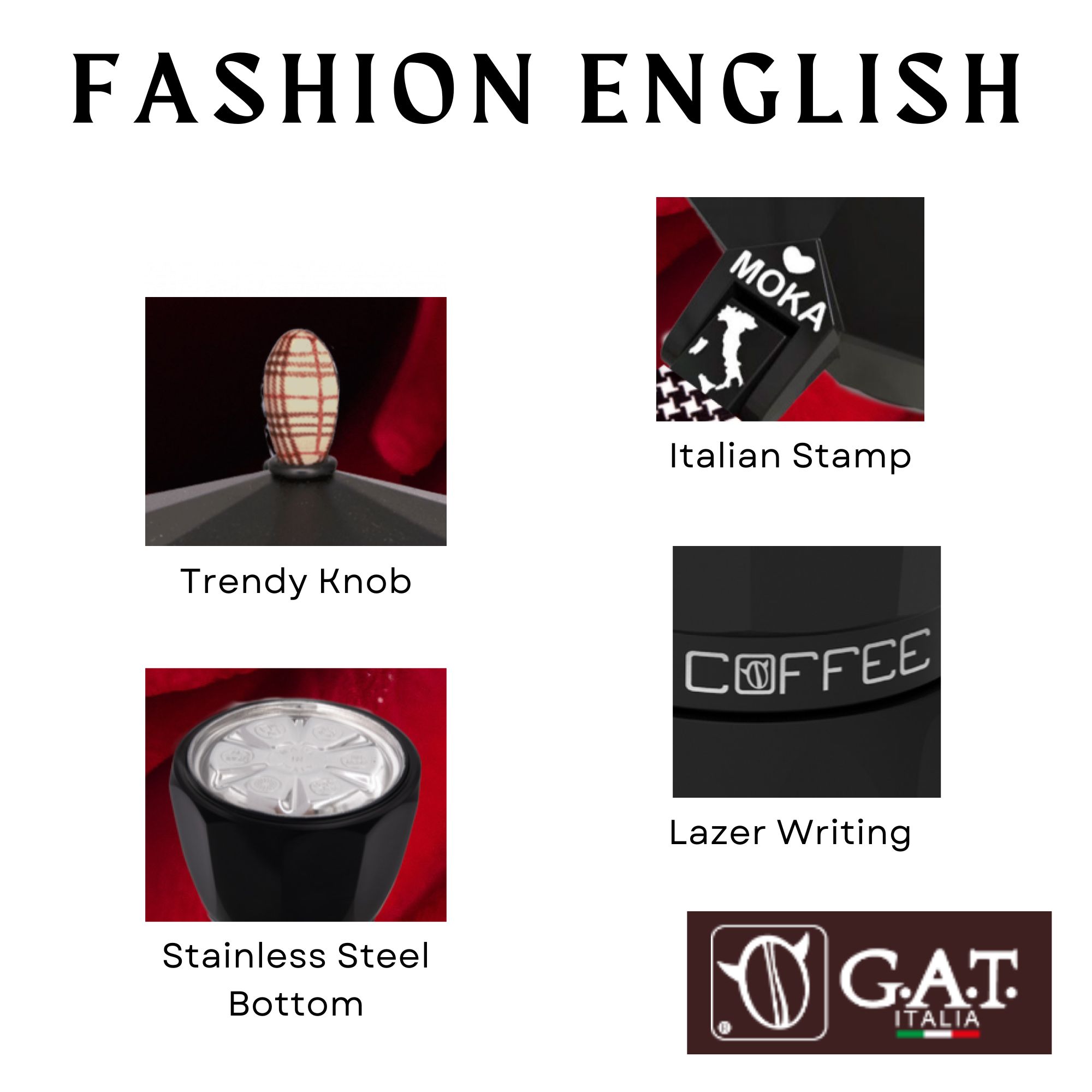 G.A.T Moka Pot Pied De Poule 1cup_thumbnail_2