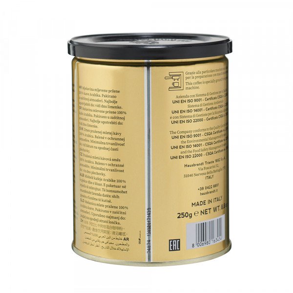 Hausbrandt ESPRESSO 100% ARABICA  BEANS 250g Tin can_thumbnail_1