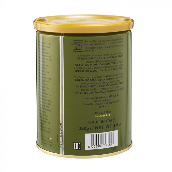 Hausbrandt DECAFFEINATO (ESPRESSO) 25g Tin Can_thumbnail_2